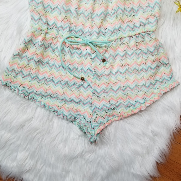 VICTORIA S' SECRET Multicolor Romper O Cover Swimsuit SIZE L/G.. - Picture 3 of 12
